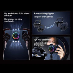 Black Shark Mag-Cooler 5 Pro, clip trasero d...