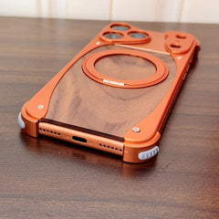 Funda para teléfono MagSafe sin marco de met...