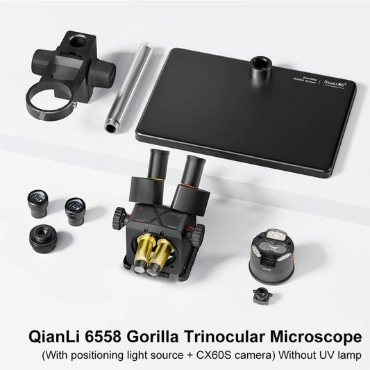 Microscopio trinocular QianLi 6558 Gorilla d...
