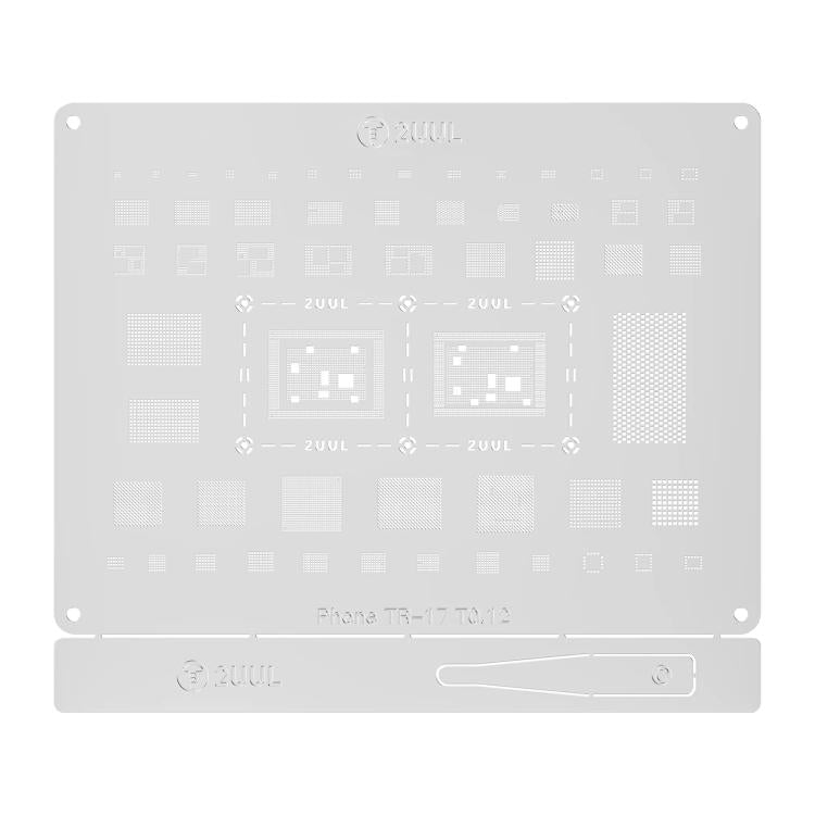 Plantilla de reballing de CPU 2UUL BG03 de 0,12 mm para iPhone 17 Series