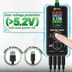 Medidor de amperaje-voltaje Power Host 2UUL PW15