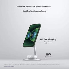 Cargador inalámbrico magnético 2 en 1 original Xiaomi de 30 W