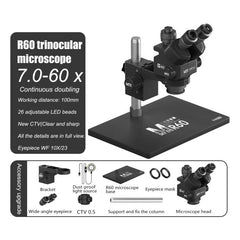Microscopio trinocular a color MaAnt Sky Eye R60 7-60X