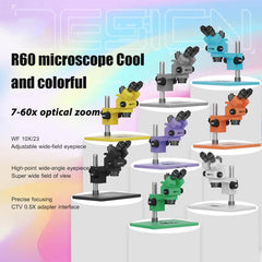 Microscopio trinocular a color MaAnt Sky Eye R60 7-60X