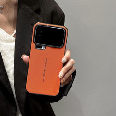 Funda con textura de cuero vegano tejido en ...
