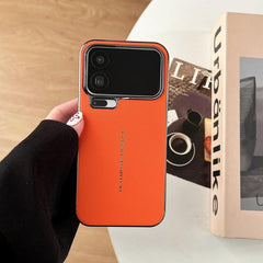Funda con textura de cuero vegano tejido en ...