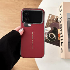 Funda con textura de cuero vegano tejido en ...
