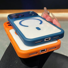 Funda magnética transparente para teléfono c...