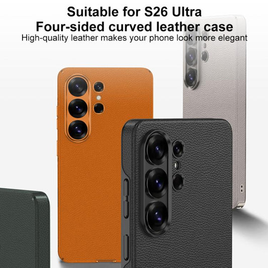 Funda para teléfono GKK de piel vegana curva...