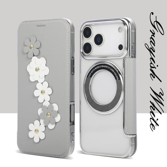 Funda para teléfono de cuero vegano con tarj...