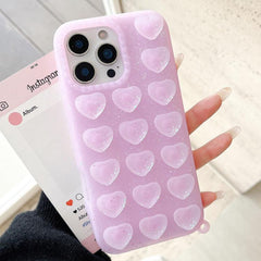Funda para teléfono translúcida con purpurin...