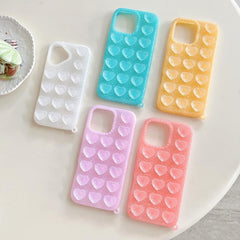 Funda para teléfono translúcida con purpurin...