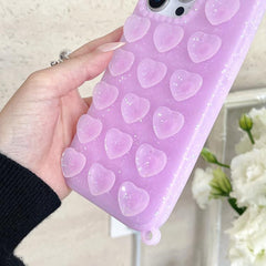 Funda para teléfono translúcida con purpurin...
