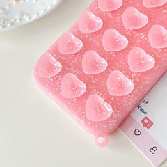 Funda para teléfono translúcida con purpurin...