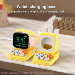 Soporte para reloj inteligente con diseño de máquina de escribir para Apple Watch