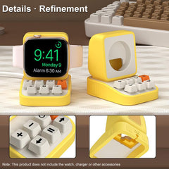 Soporte para reloj inteligente con diseño de máquina de escribir para Apple Watch