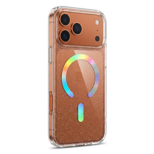 Funda magnética de TPU con purpurina para te...