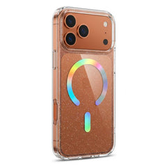 Funda magnética de TPU con purpurina para te...