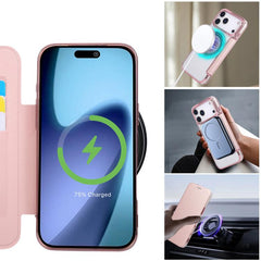 Funda para teléfono de piel vegana con reves...