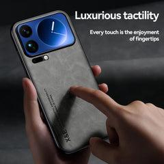 Funda trasera de cuero magnético con tacto d...