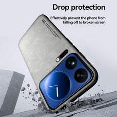 Funda trasera de cuero magnético con tacto d...