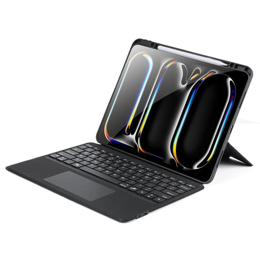 Funda para tablet de cuero vegano con teclad...