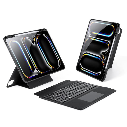 Funda para tablet de cuero vegano con teclad...