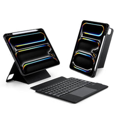 Funda para tablet de cuero vegano con teclad...