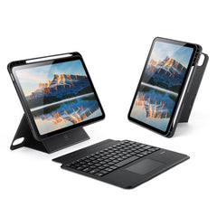 Funda para tablet de cuero vegano con teclad...