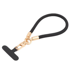 Cordón corto para teléfono con hebilla dorada