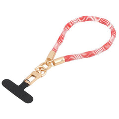 Cordón corto para teléfono con hebilla dorada