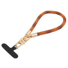 Cordón corto para teléfono con hebilla dorada
