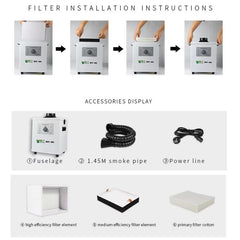 Purificador de humo de estaño de soldadura B...