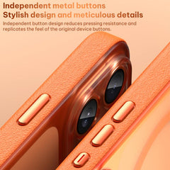 Funda magnética para teléfono de cuero vegan...