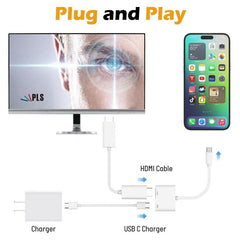 Adaptador AV digital USB-C/Tipo-C a HDMI+USB...