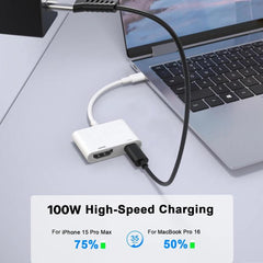 Adaptador AV digital USB-C/Tipo-C a HDMI+USB...