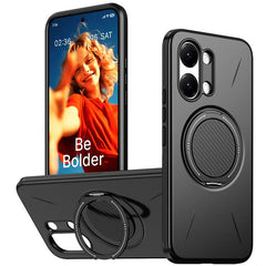 Funda híbrida de TPU y PC con soporte girato...