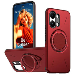 Funda híbrida de TPU y PC con soporte girato...