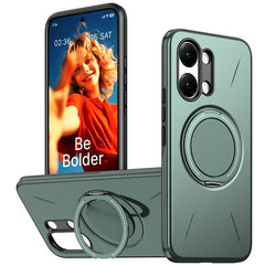 Funda híbrida de TPU y PC con soporte girato...
