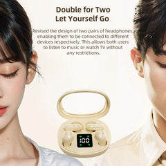 Auriculares Bluetooth intrauditivos SK35 de cuatro orejas.