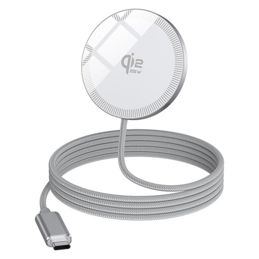 Cargador inalámbrico magnético de 25 W con interfaz tipo C