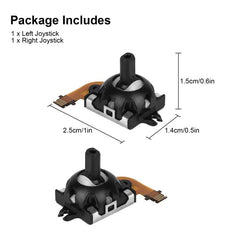 1 par de joysticks analógicos con efecto Hal...