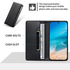 Funda para teléfono de cuero vegano magnétic...