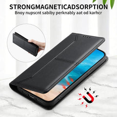 Funda para teléfono de cuero vegano magnétic...