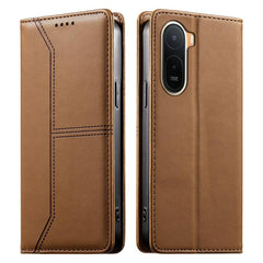 Funda para teléfono de cuero vegano magnétic...