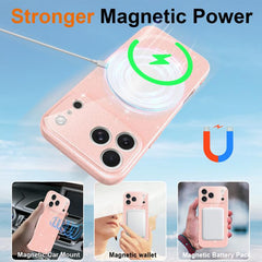Funda magnética de TPU con purpurina brillan...