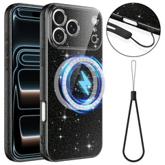Funda magnética de TPU con purpurina brillan...