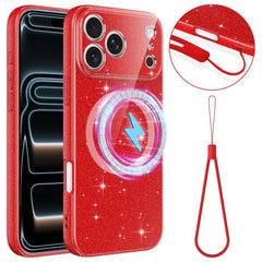 Funda magnética de TPU con purpurina brillan...