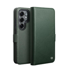 Funda para teléfono de cuero genuino QIALINO...