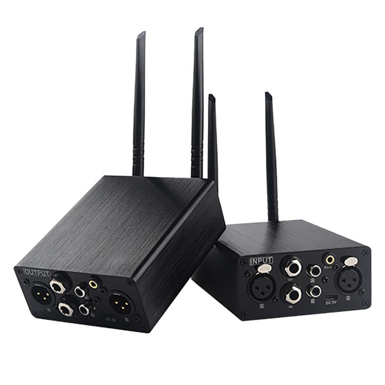 Conjunto de transmisor y receptor de audio i...